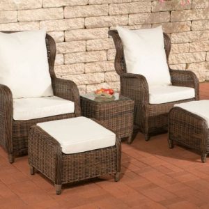 Treviso Rattan Ülőgarnitúra 5 mm Barna-Fehér